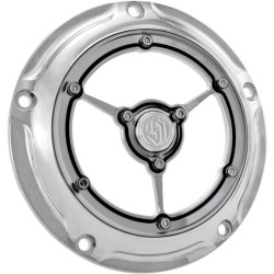 PartzBiz HD PM0177-2007-CH - Roland Sands RSD Chrome Clarity 5 Hole Derby Cover Harley Big Twin 99-14 | 0177-2007-ช PartzBiz HD PM0177-2007-CH - Roland Sands RSD Chrome Clarity 5 Hole Derby Cover Harley Big Twin 99-14 | 0177-2007-ช
