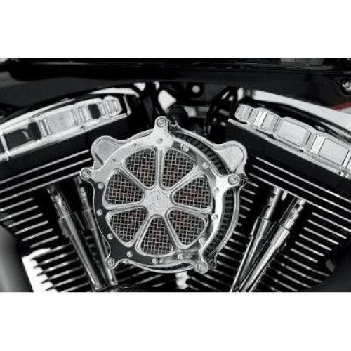 PartzBiz HD: 4404764-Roland Sands RSD Chrome Speed 7 Venturi Air Cleaner 08-17 Harley FLH/T & Softail PartzBiz HD: 4404764-Roland Sands RSD Chrome Speed 7 Venturi Air Cleaner 08-17 Harley FLH/T & Softail