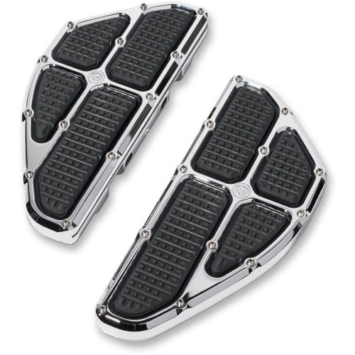PartzBiz HD: 4404767-Roland Sands RSD Chrome Traction Passenger Rear Floorboards Harley FL 84-17 | 0036-1013-CH