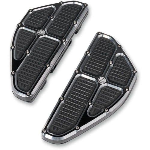 PartzBiz HD: 4404739-Roland Sands RSD Contrast Traction Passenger Rear Floorboards Harley FL 84-17 | 0036-1013-BM