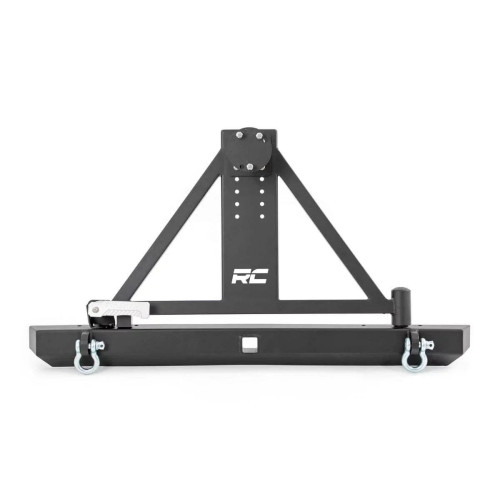 PartzBiz HD: 4404700-Rough Country 10592A Full Width Rear Bumper w/ Tire Carrier for 87-06 Jeep Wrangler YJ TJ Heavy Duty Upgrade PartzBiz HD: 4404700-Rough Country 10592A Full Width Rear Bumper w/ Tire Carrier for 87-06 Jeep Wrangler YJ TJ Heavy Duty Upgrade
