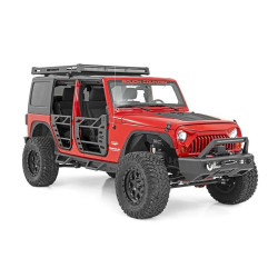 PartzBiz HD RT-10615 - Rough Country 10615 Roof Rack & LED Lighting System 2007-2018 Jeep Wrangler JK 2 4 Door unlimited sport moab rubicon Cargo storage light bar flood spot offroad best new upgrade bolt on kit PartzBiz HD RT-10615 - Rough Country 10615 Roof Rack & LED Lighting System 2007-2018 Jeep Wrangler JK 2 4 Door unlimited sport moab rubicon Cargo storage light bar flood spot offroad best new upgrade bolt on kit