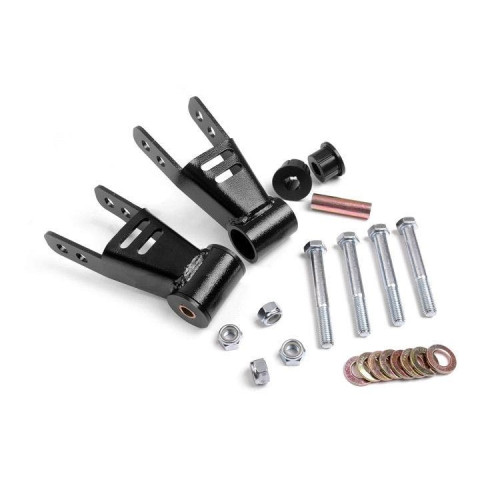PartzBiz HD: 4404666-Rough Country 1077 1"-2" Lift Rear Spring Shackles for 1984-2001 Jeep Cherokee XJ Best New Lift Ki Offroad Driving 4x4 4wd 2wd Rear leaf Springs  