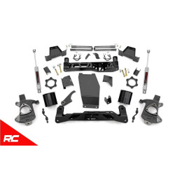 PartzBiz HD RT-22731 - Rough Country 22731 6" Lift Kit N3 Shocks 14-18 Chevy Silverado Sierra 1500 4WD GMC Best New Suspension System Shocks Blocks Axles Spacers N3 Upgrade High Country LTZ Z71 PartzBiz HD RT-22731 - Rough Country 22731 6" Lift Kit N3 Shocks 14-18 Chevy Silverado Sierra 1500 4WD GMC Best New Suspension System Shocks Blocks Axles Spacers N3 Upgrade High Country LTZ Z71