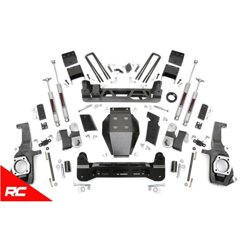 PartzBiz HD: 4404651-Rough Country 253X 7.5" NTD Lift Kit 2011-2019 Chevy GMC 2500 3500 HD 4WD/2WD Silverado Sierra 4x4 rwd best new Suspension upgrade kit 