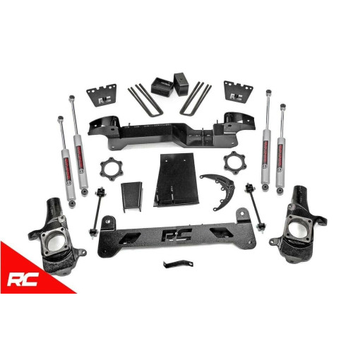PartzBiz HD: 4404659-Rough Country 29730 6" Lift Kit w/ N3 Shocks 2001-2010 Chevy GMC Silverado Sierra 2500 HD 4wd 4x4 Best New Suspension Upgrade Springs Shocks Spacers Blocks Offroad LT Denali high Country LS