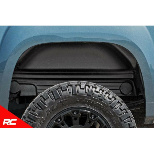 PartzBiz HD: 4404630-Rough Country 4207 Rear Wheel Well Inner Fender Liners 2007-2013 Chevy Silverado 1500 2500 3500 HD Best New Upgrade Protector Cover