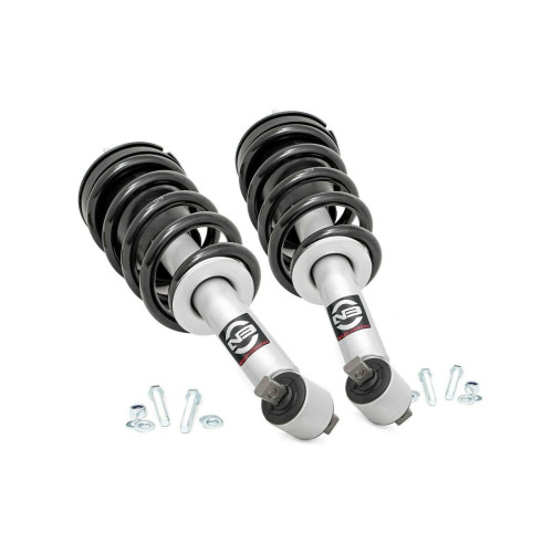 PartzBiz HD: 4404640-Rough Country 500029 Front N3 Leveling Struts 07-13 Chevy GMC 1500 Pickup/SUV Tahoe Yukon Suspension Suburban Silverado Sierra Avalanche 1500 4wd 2wd 4x4 rwd Best new Shock Coil Upgrade Replacement offroad truck
