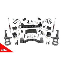 PartzBiz HD RT-55530 - Rough Country 55530 4" Lift Kit w/ N3 Shocks 2015-2019 Ford F150 4WD Suspension King Ranch Lariat Extended Crew Cab Pick Up 55731 V8 V6 4-Door 2-Door Raptor XLT SSV PartzBiz HD RT-55530 - Rough Country 55530 4" Lift Kit w/ N3 Shocks 2015-2019 Ford F150 4WD Suspension King Ranch Lariat Extended Crew Cab Pick Up 55731 V8 V6 4-Door 2-Door Raptor XLT SSV