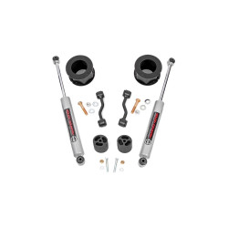 PartzBiz HD RT-63430 - Rough Country 63430 2" Front Level Lift Kit w/ N3 Shocks for 19-Up Jeep Gladiator JT 4X4 sport sahara moab unlimited best new suspension upgrade Shocks Springs PartzBiz HD RT-63430 - Rough Country 63430 2" Front Level Lift Kit w/ N3 Shocks for 19-Up Jeep Gladiator JT 4X4 sport sahara moab unlimited best new suspension upgrade Shocks Springs