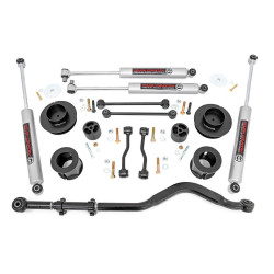 PartzBiz HD RT-63730 - Rough Country 63730 3.5" Lift Kit N3 Shocks & Track Bar for 19-Up Jeep Gladiator JT 4X4 sport sahara moab unlimited best new suspension upgrade Shocks Track Bar Spacers PartzBiz HD RT-63730 - Rough Country 63730 3.5" Lift Kit N3 Shocks & Track Bar for 19-Up Jeep Gladiator JT 4X4 sport sahara moab unlimited best new suspension upgrade Shocks Track Bar Spacers