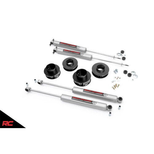 PartzBiz HD: 4404565-Rough Country 69530 2" Lift Kit w/ N3 Shocks for 99-04 Jeep Grand Cherokee WJ 4WD Lift Best New Suspension Steering Upgrade Laredo Limited 4.0 4.7 Lift Kit 
