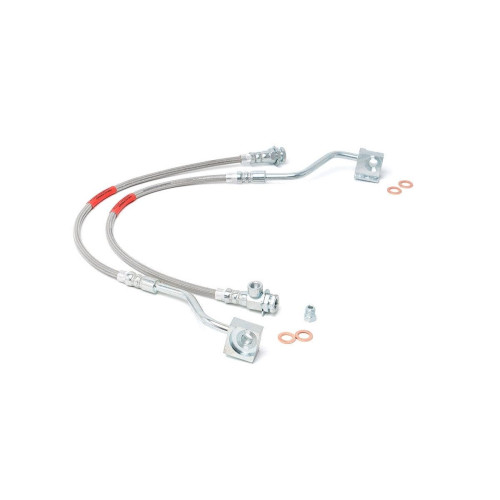 PartzBiz HD: 4404548-Rough Country 89310S Extended Front Brake Lines for Lifted 80-96 F150 Bronco 4WD Cusom XL Lariat 4wd 4x4 2wd rwd Best new suspension Lift kit custom offroad springs PartzBiz HD: 4404548-Rough Country 89310S Extended Front Brake Lines for Lifted 80-96 F150 Bronco 4WD Cusom XL Lariat 4wd 4x4 2wd rwd Best new suspension Lift kit custom offroad springs