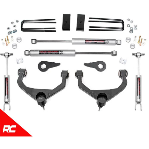 PartzBiz HD: 4404560-Rough Country 95920 3.5" Lift Kit N3 Shocks 11-19 Chevy Silverado GMC Sierra HD 4wd 2wd 4x4 rwd rwd best new Suspension upgrade kit PartzBiz HD: 4404560-Rough Country 95920 3.5" Lift Kit N3 Shocks 11-19 Chevy Silverado GMC Sierra HD 4wd 2wd 4x4 rwd rwd best new Suspension upgrade kit