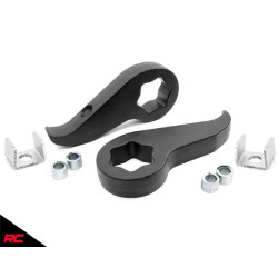 PartzBiz HD RT-9594 - หยาบประเทศ 9594 ด้านหน้า 2 ” ชุดปรับระดับคีย์ 2020 Chevy Silverado GMC Sierra HD 2500 3500 ดีเซล 4x4 ใหม่ที่ดีที่สุดSuspensionอัพเกรดTorsion Bar
