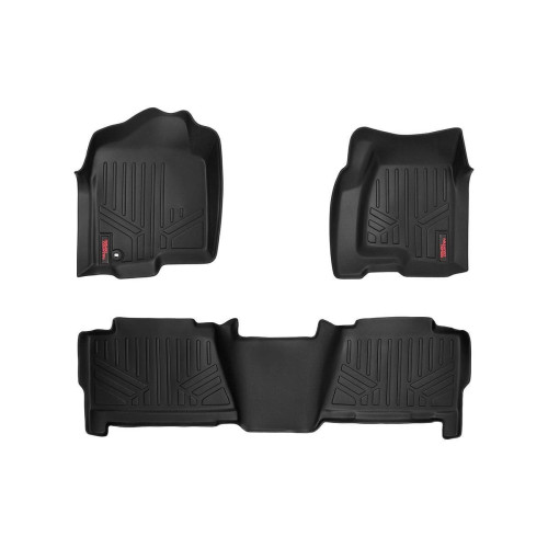 PartzBiz HD: 4404535-Rough Country M-29913 All Weather Floor Mat Set 1999-2006 Silverado Sierra 1500 2WD 4WD GMC Chevy Truck Upgrade Best New Front Rear OEM Carpet Mud Snow Dirt Sand Protection PartzBiz HD: 4404535-Rough Country M-29913 All Weather Floor Mat Set 1999-2006 Silverado Sierra 1500 2WD 4WD GMC Chevy Truck Upgrade Best New Front Rear OEM Carpet Mud Snow Dirt Sand Protection