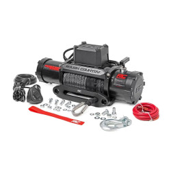 PartzBiz HD RT-PRO9500S - Rough Country PRO9500S 9500 LB PRO Series Electric Winch System Synthetic Rope Jeep wrangler cj yj tj jk jl gladiator jt grand cherokee xj zj wj wk wk2 offroad toyota tacoma Recovery rope hook PartzBiz HD RT-PRO9500S - Rough Country PRO9500S 9500 LB PRO Series Electric Winch System Synthetic Rope Jeep wrangler cj yj tj jk jl gladiator jt grand cherokee xj zj wj wk wk2 offroad toyota tacoma Recovery rope hook