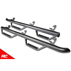 PartzBiz HD RT-RCJ1980T - Rough Country RCJ1980T Nerf Bar Hoop Steps for 2019-Up Jeep Gladiator JT Side Step Sport Rubicon Sahara Rock Rail Rocker Armor Protection Best New Upgrade 4x4 4wd PartzBiz HD RT-RCJ1980T - Rough Country RCJ1980T Nerf Bar Hoop Steps for 2019-Up Jeep Gladiator JT Side Step Sport Rubicon Sahara Rock Rail Rocker Armor Protection Best New Upgrade 4x4 4wd