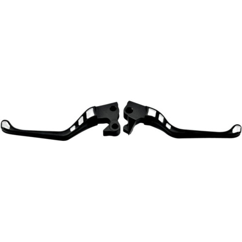 PartzBiz HD: 4404495-Roland Sands RSD Avenger Inlay Contrast Cut Brake Clutch Levers for Harley 08-13 Touring FLH/T - 0062-4007-BM