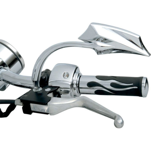 PartzBiz HD: 4404452-Russ Wernimont Designs RWD Left Side Chrome 5 Arc Long Stem Mirror for Harley RWD-50068LC PartzBiz HD: 4404452-Russ Wernimont Designs RWD Left Side Chrome 5 Arc Long Stem Mirror for Harley RWD-50068LC