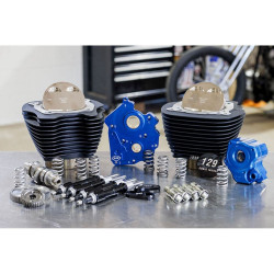 PartzBiz HD SS310-1228 - S&S 129 ” M8 Big Bore Oil Cool Power Pack Black Pushrod Gear Black สำหรับ Harley | 310-1228 PartzBiz HD SS310-1228 - S&S 129 ” M8 Big Bore Oil Cool Power Pack Black Pushrod Gear Black สำหรับ Harley | 310-1228
