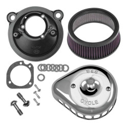 PartzBiz HD SS170-0439C - S&S 170-0439 Chrome Stealth Mini Teardrop เครื่องฟอกอากาศ 07-18 Harley XL Sportster 484083 PartzBiz HD SS170-0439C - S&S 170-0439 Chrome Stealth Mini Teardrop เครื่องฟอกอากาศ 07-18 Harley XL Sportster 484083