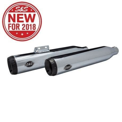 PartzBiz HD: 4404306-S&S 550-0738 Chrome Grand National Slip-On Mufflers 18-19 Harley Softail M8 1801-1361 18011361 Milwaukee Eight PartzBiz HD: 4404306-S&S 550-0738 Chrome Grand National Slip-On Mufflers 18-19 Harley Softail M8 1801-1361 18011361 Milwaukee Eight