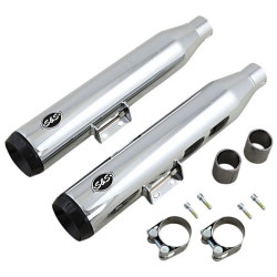 PartzBiz HD SS550-0757B - S&S 550-0757B Chrome Grand National 50 State Slip-On ท่อเก็บเสียง Harley Softail 18+ PartzBiz HD SS550-0757B - S&S 550-0757B Chrome Grand National 50 State Slip-On ท่อเก็บเสียง Harley Softail 18+