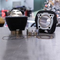 PartzBiz HD SS910-0681 - S&S 910-0681 Black w/No Highlight Fins 124 ” Big Bore Kit for M8 107 ” Harley 0931-0833 09310833 PartzBiz HD SS910-0681 - S&S 910-0681 Black w/No Highlight Fins 124 ” Big Bore Kit for M8 107 ” Harley 0931-0833 09310833