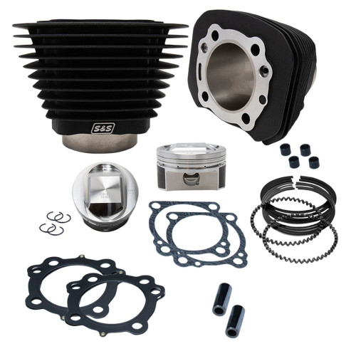 PartzBiz HD: 4404263-S&S 1250CC Black Cylinder Coversion Kit 5.5CC Dome Top 11:2:1 Harley XL 86-15 | 910-0446 PartzBiz HD: 4404263-S&S 1250CC Black Cylinder Coversion Kit 5.5CC Dome Top 11:2:1 Harley XL 86-15 | 910-0446