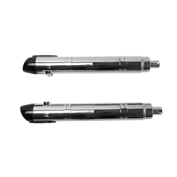 PartzBiz HD SS550-1076 - S&S Chrome Broadhead 4 ” Slash Slip On Mufflers Exhaust Indian Cheiftain 14-22 | 550-1076 PartzBiz HD SS550-1076 - S&S Chrome Broadhead 4 ” Slash Slip On Mufflers Exhaust Indian Cheiftain 14-22 | 550-1076