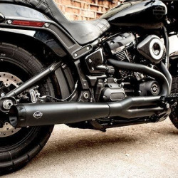 PartzBiz HD SS550-0857 - S&S Cycle 550-0857 Black SuperStreet 2:1 Exhaust System 18-Up Harley M8 Softail PartzBiz HD SS550-0857 - S&S Cycle 550-0857 Black SuperStreet 2:1 Exhaust System 18-Up Harley M8 Softail