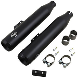 PartzBiz HD SS550-0754B - S&S Cycle Black Grand National 50 State Slip-On ท่อเก็บเสียง Harley Softail M8 18-20 PartzBiz HD SS550-0754B - S&S Cycle Black Grand National 50 State Slip-On ท่อเก็บเสียง Harley Softail M8 18-20