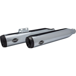 PartzBiz HD SS550-0755B - S&S Cycle Chrome Grand National 50 State Slip-On ท่อเก็บเสียง Harley Softail 18-20 PartzBiz HD SS550-0755B - S&S Cycle Chrome Grand National 50 State Slip-On ท่อเก็บเสียง Harley Softail 18-20