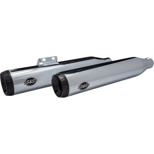 PartzBiz HD: 4404142-S&S Cycle Chrome Grand National 50 State Slip-On Mufflers Harley Softail 18-20