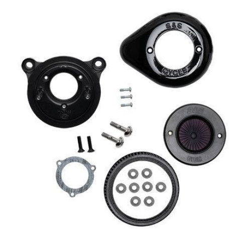 PartzBiz HD: 4404158-S&S Cycle Stealth Air Stinger Kit Black Teardrop Harley Big Twin Cam 08-17