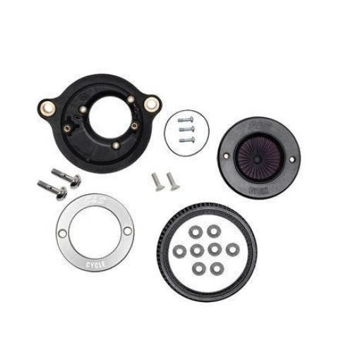 PartzBiz HD: 4404122-S&S Cycle Stealth Air Stinger Kit Brushed Aluminum Ring Harley Milwaukee Eight 17-Up