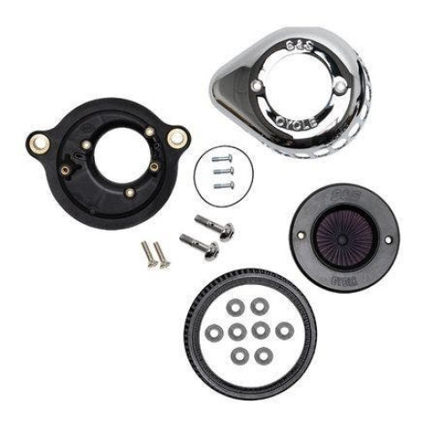 PartzBiz HD: 4404126-S&S Cycle Stealth Air Stinger Kit Chrome Teardrop Harley Milwaukee Eight 17-Up