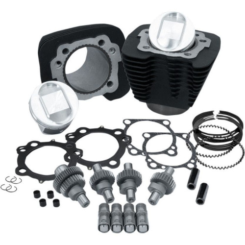 PartzBiz HD: 4404136-S&S Cycle Wrinkle Black 1200cc ถึง 1250cc Hooligan Big Bore Kit XL 00-17 | 910-0608 PartzBiz HD: 4404136-S&S Cycle Wrinkle Black 1200cc ถึง 1250cc Hooligan Big Bore Kit XL 00-17 | 910-0608