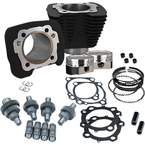 PartzBiz HD: 4404137-S&S Cycle Wrinkle Black 883cc to 1200cc Hooligan Big Bore Kit XL 00-17 | 910-0606