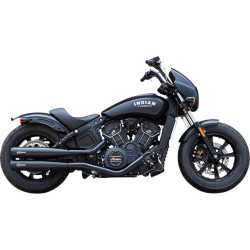 PartzBiz HD SS4110-266-R - S&S Grand National Black ท่อเก็บเสียง Slip-On Race Only 4 Harley 19-23 Scout Models | 4110-266-ร
