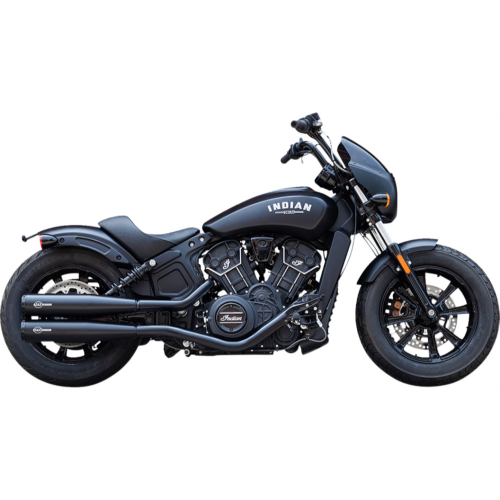 PartzBiz HD: 4404116-S&S Grand National Black ท่อเก็บเสียง Slip-On Race Only 4 Harley 19-23 Scout Models | 4110-266-ร