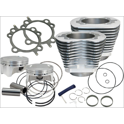PartzBiz HD: 4404097-S&S Cycle 910-0482 เงิน 98 CI ชุดกระบอกสูบใหญ่ 9.8:1 สำหรับ 99-06 Harley davidson เครื่องยนต์จักรยานยนต์มอเตอร์อัพเกรดหัวเปลี่ยนสร้างพลังงานแบบกำหนดเอง HP 9100482 09310537 PartzBiz HD: 4404097-S&S Cycle 910-0482 เงิน 98 CI ชุดกระบอกสูบใหญ่ 9.8:1 สำหรับ 99-06 Harley davidson เครื่องยนต์จักรยานยนต์มอเตอร์อัพเกรดหัวเปลี่ยนสร้างพลังงานแบบกำหนดเอง HP 9100482 09310537
