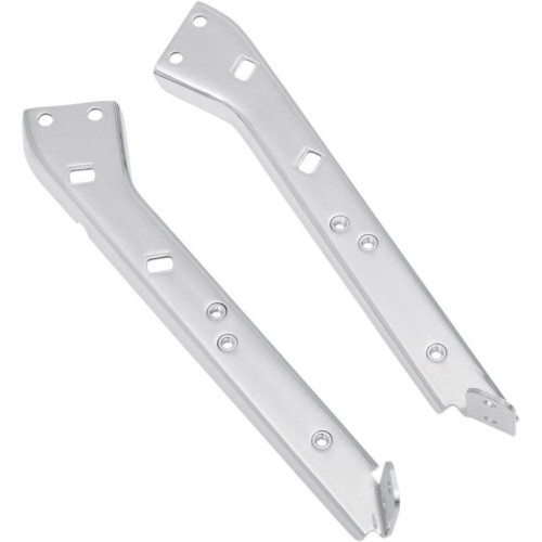 PartzBiz HD: 4404004-Drag Heavy Duty Saddlebag Support Chrome Brackets  Harley FLH FLT 85-08 1413-0011 / 1413-0012