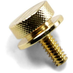 PartzBiz HD DS08200122 - Saddlemen 8909GO Gold Rear Fender Seat Bracket Mounting Knob Bolt 1/4"-20 Harley best new replacement chopper bobber custom saddle factory oem 