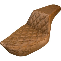 PartzBiz HD DS08030570 - Saddlemen 896-04-172BR Brown Step Up LS Seat 96-03 Harley Dyna FXD 0803-0570 08030570