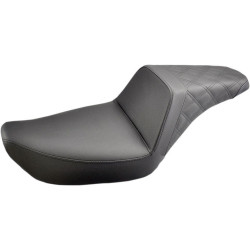 PartzBiz HD DS08030566 - Saddlemen 896-04-173 Black Step Up Rear LS Seat 96-03 Harley Dyna FXDWG 0803-0566 08030566