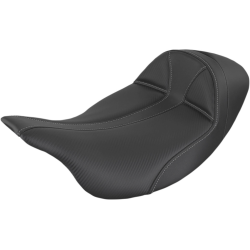 PartzBiz HD DS08011311 - Saddlemen Black Carbon Fiber Dominator Solo Seat Harley FL Touring 08-Up 