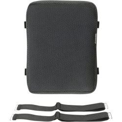 PartzBiz HD DS08070220 - Saddlemen Black Cool Comfort Topper Quick Attachment Air Pad Pillion 11.2x8.5
