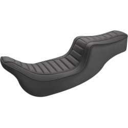 PartzBiz HD DS08011331 - Saddlemen Black Hog Killers 2-Up Seat Pleated HK14-009 Harley Touring 08-Up